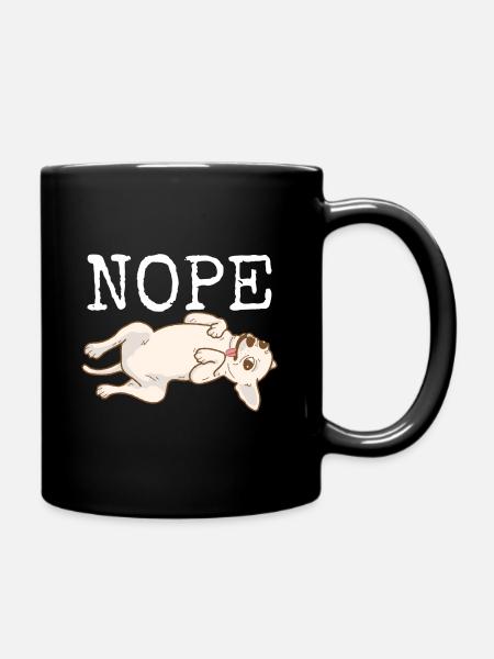 Chihuahua Nope - Full Colour Mug - black