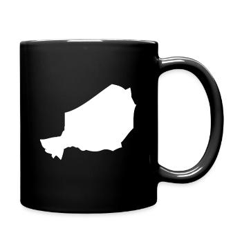 Niger map flag - Full Colour Mug - black - Right