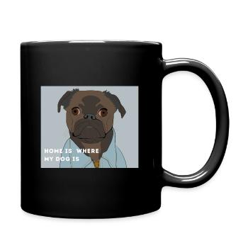 HUND - Das Zuhause ist, wo mein Hund ist - Tasse einfarbig - Schwarz - Rechts