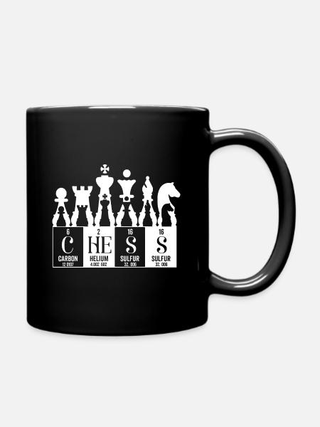 éléments du tableau périodique des échecs - Mug uni - noir