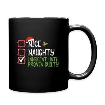 Christmas Xmas Saying Funny Humor Funny - Full Colour Mug - black - Right