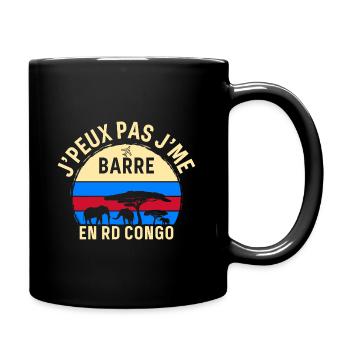 J peux pas j me barre En RD Congo - Mug uni - noir - Droite