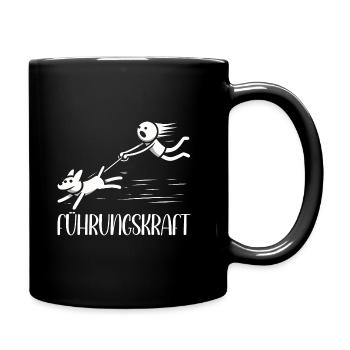 Führungskraft Hund Hundehalterin Geschenkidee - Tasse einfarbig - Schwarz - Rechts