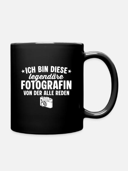 Legendäre Fotografin von der alle reden - Tasse einfarbig - Schwarz