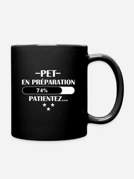 Pet en préparation patientez... t-shirt humour - Mug uni - noir