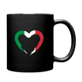 Italy - Full Colour Mug - black - Right