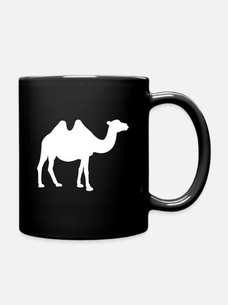 Kamel Silhouette - Tasse einfarbig - Schwarz