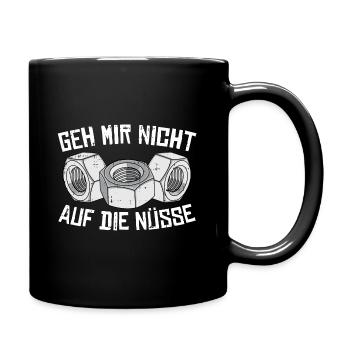 KFZ Mechatroniker Mechaniker Werkstatt Geschenk - Tasse einfarbig - Schwarz - Rechts