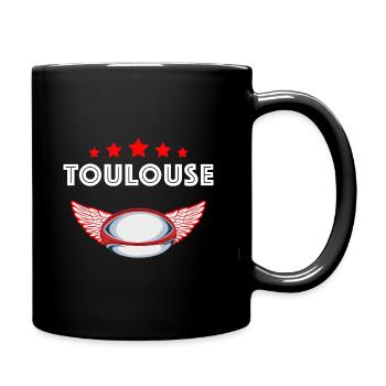 Rugby passion Toulouse fierté Ville et sport - Mug uni - noir - Droite