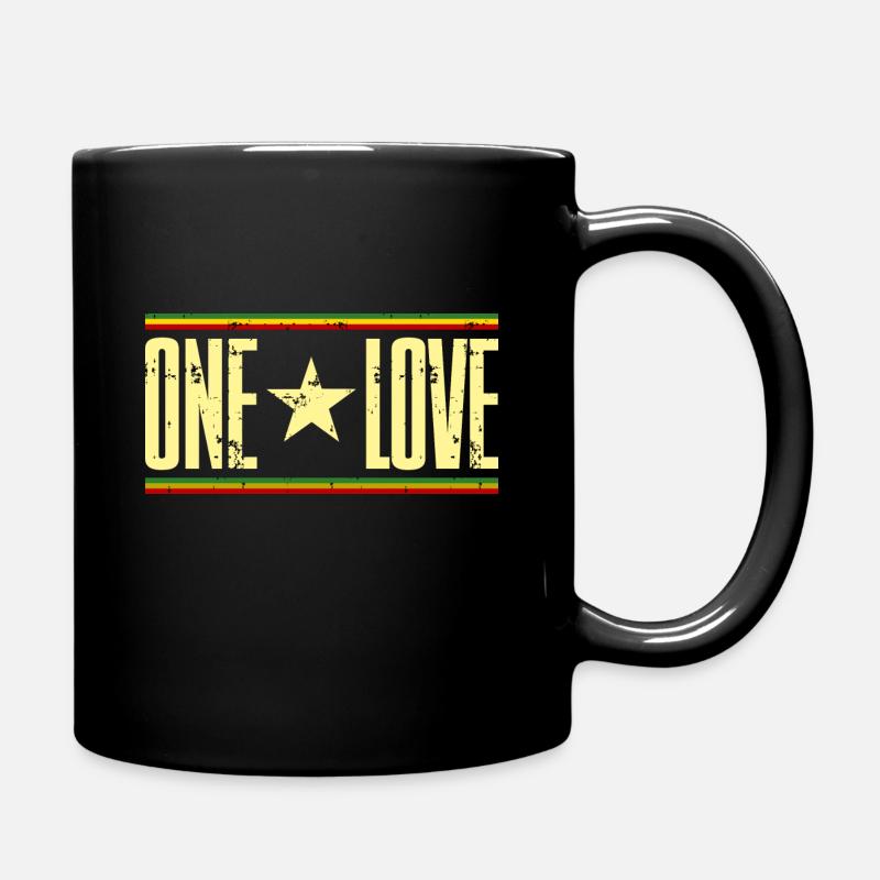one love reggae - Tasse einfarbig - Schwarz