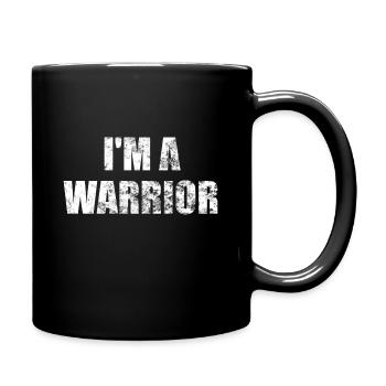 I'M A WARRIOR - Mug uni - noir - Droite