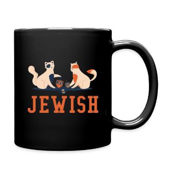 Jew Jewish Christmas Jew Hanukkah - Full Colour Mug - black - Right