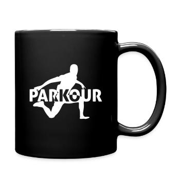 parkour - Full Colour Mug - black - Right