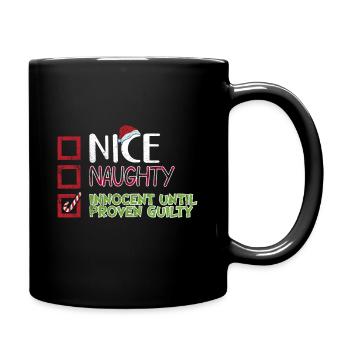 Christmas Xmas Humor Funny Saying Funny - Full Colour Mug - black - Right