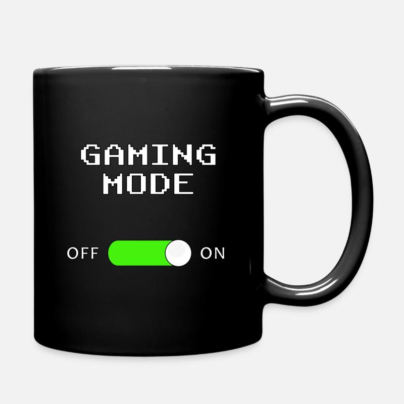 Gaming Mode on/off Pc und Konsolen Shirt - Tasse einfarbig - Schwarz