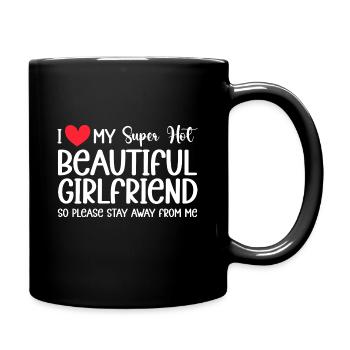 J’aime ma copine Couple Idée cadeau petit ami - Mug uni - noir - Droite
