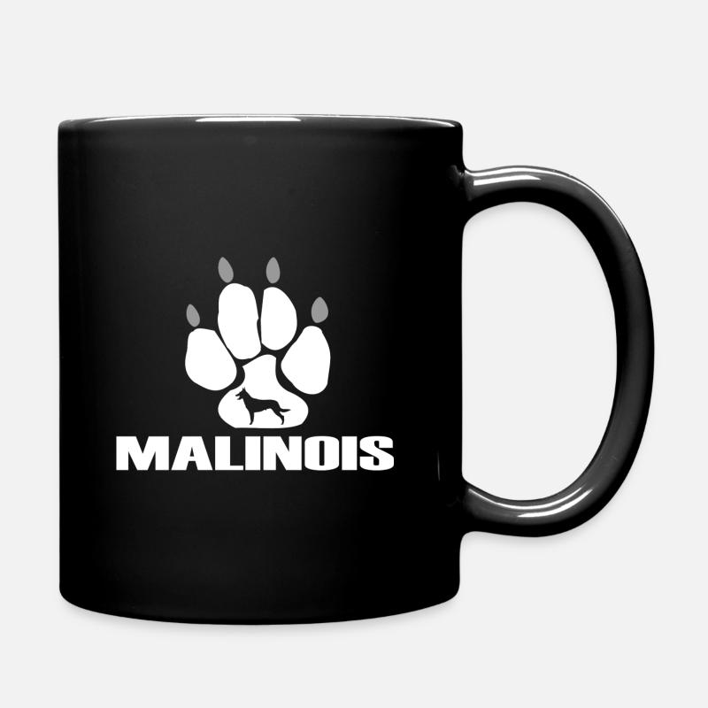Patte de Chien de Berger Belge Malinois - Mug uni - noir