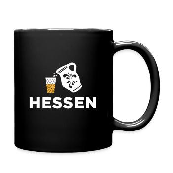 Ebbelwoi Hessen Hessisch Frankfurt Geschenk - Tasse einfarbig - Schwarz - Rechts
