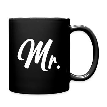 Mr - Mr und Mrs Duo - Tasse einfarbig - Schwarz - Rechts