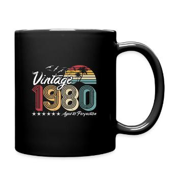 Retro vintage 1980 - 40e anniversaire - Mug uni - noir - Droite