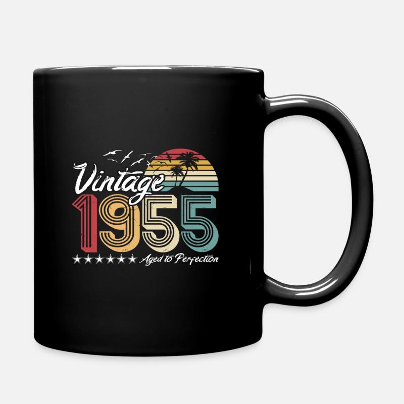 Retro Vintage 1955 - 67. Geburtstag Opa - Tasse einfarbig - Schwarz