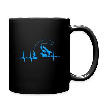 ecg angler boat fishing fish deep sea fishing fish - Full Colour Mug - black - Right