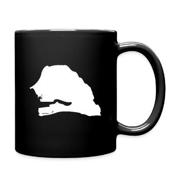 Senegal map flag - Full Colour Mug - black - Right