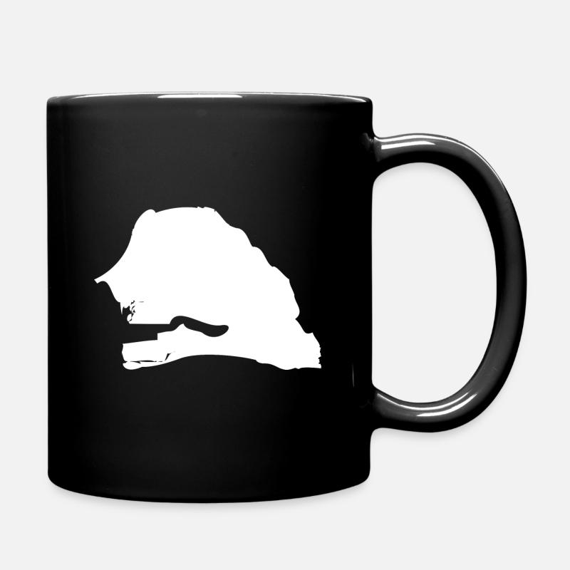 Drapeau de la carte du Sénégal - Mug uni - noir