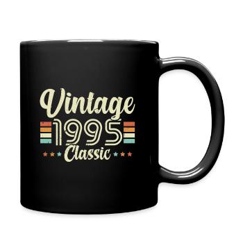Vintage 1995 Classic, Cadeau D'anniversaire 28 Ans - Mug uni - noir - Droite