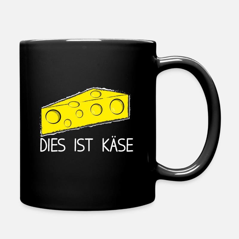 Dies ist Käse - Tasse einfarbig - Schwarz