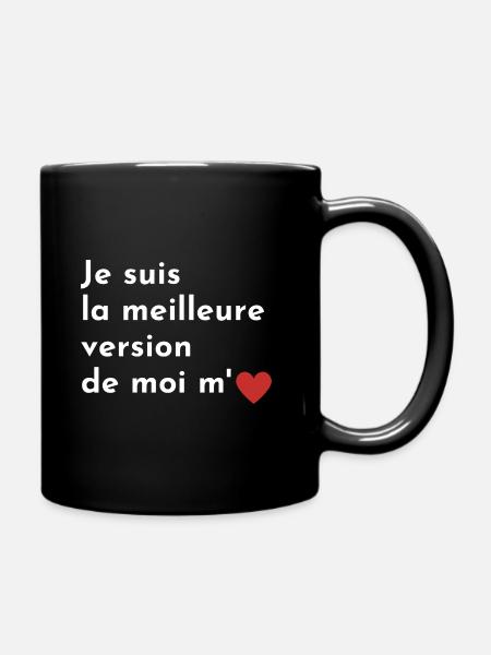 Meilleure version de moi affirmation positive - Mug uni - noir