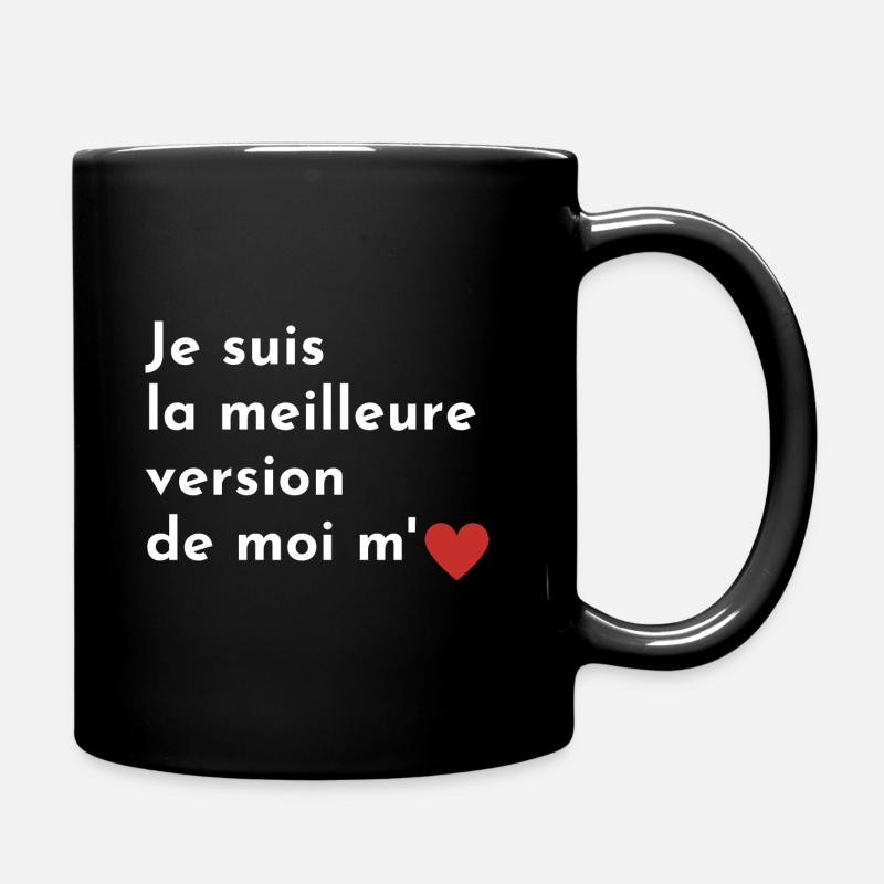 Meilleure version de moi affirmation positive - Mug uni - noir