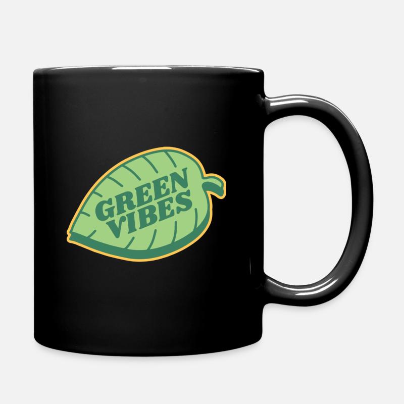 Green Vibes - Tasse einfarbig - Schwarz