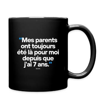 Citation célèbre footballeur - Mug uni - noir - Droite