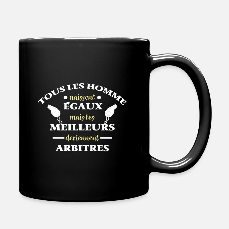 Les meilleurs deviennent arbitres humour arbitre - Mug uni - noir