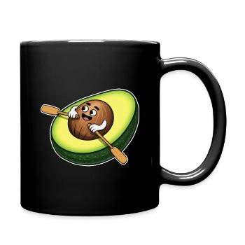 Rudern Avocado - Tasse einfarbig - Schwarz - Rechts