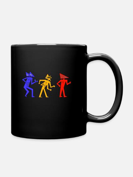 Bonhommes Kheops art - Mug uni - noir