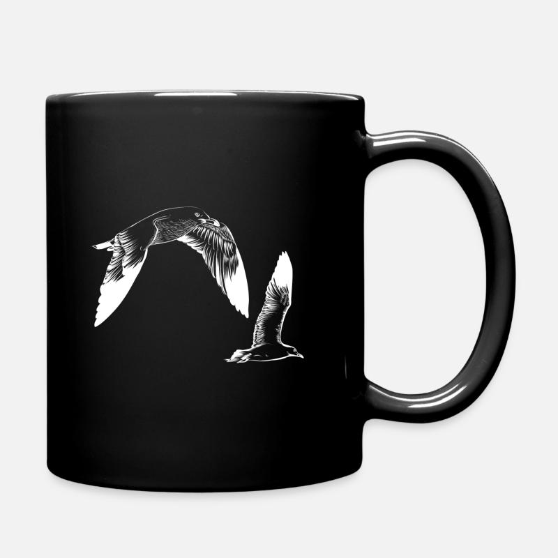 nautic seagulls - Mug uni - noir