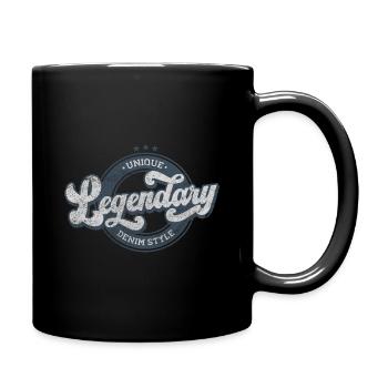 Unique style denim légendaire vintage retro blue - Mug uni - noir - Droite