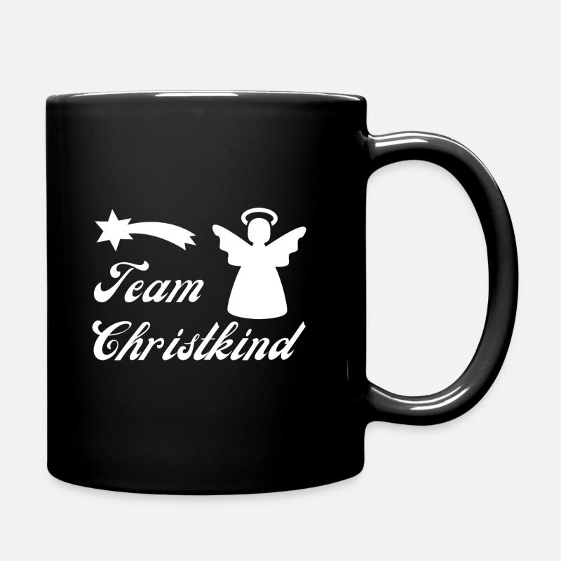 Team Christkind - Tasse einfarbig - Schwarz