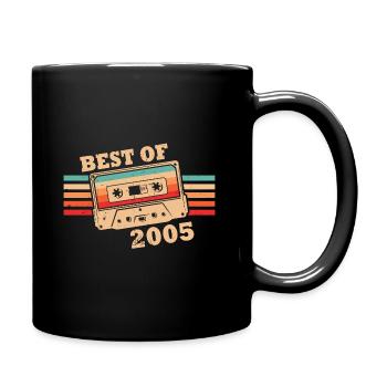Best Of 2005 Vintage Retro Kassette - Tasse einfarbig - Schwarz - Rechts