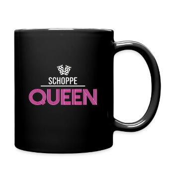 Pfalz Schorle Queen Riesling Mundart Woi Dubbeglas - Tasse einfarbig - Schwarz - Rechts