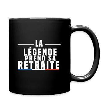 La Légende Prend Sa Retraite - Mug uni - noir - Droite