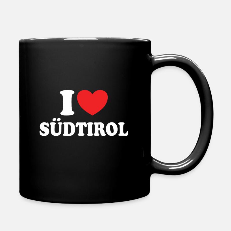 Ich liebe Südtirol - Tasse einfarbig - Schwarz