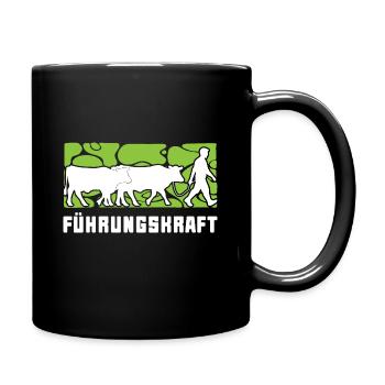 Landwirt Bauer Viehzüchter Milchbauer Geschenkidee - Tasse einfarbig - Schwarz - Rechts