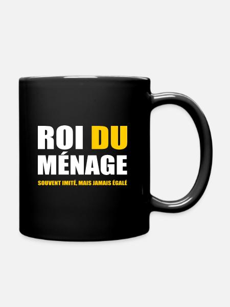 ROI DU MÉNAGE - HOMME MANIAQUE - Mug uni - noir