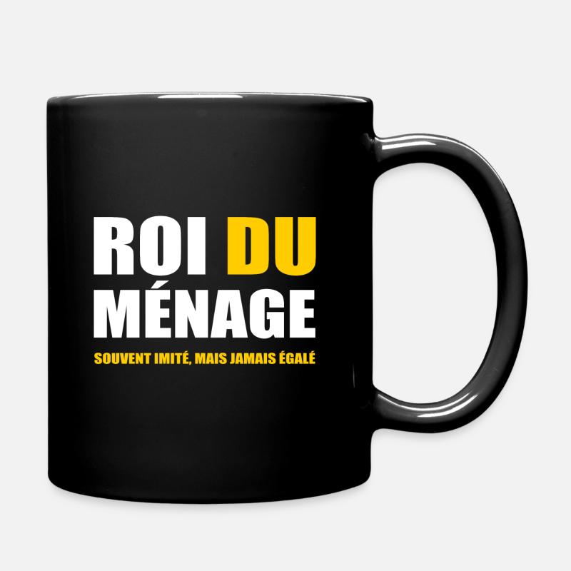 ROI DU MÉNAGE - HOMME MANIAQUE - Mug uni - noir