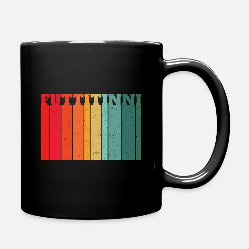 FUTTITINNI Sicily Sizilien Italien Italienisches - Tasse einfarbig - Schwarz