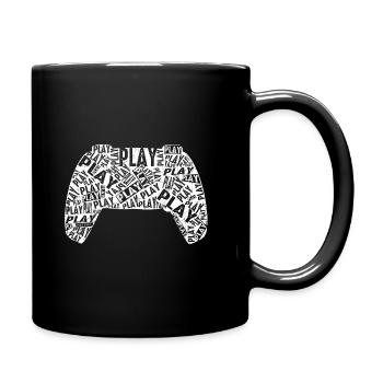 Play Game - Tasse einfarbig - Schwarz - Rechts