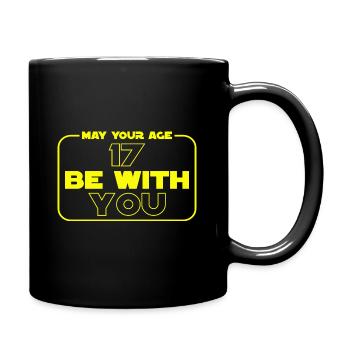 17th birthday Makes years birthday number gift - Full Colour Mug - black - Right